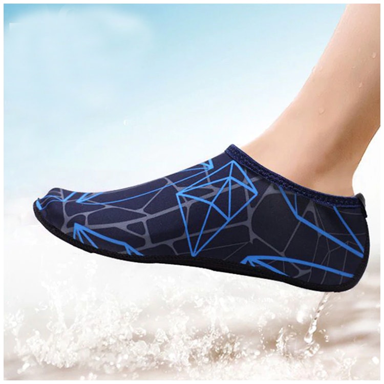 Badeschuhe (Schwarz & Blau)