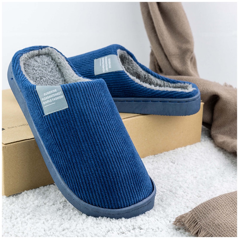 Warme Pantoffeln (Blau)