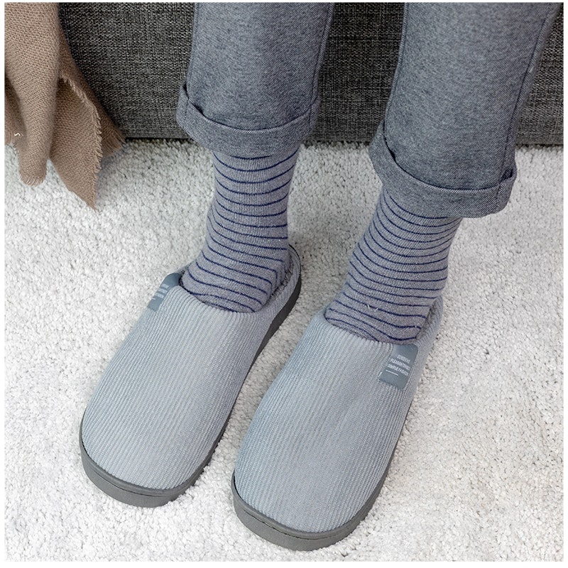 Warme Pantoffeln (Grau)