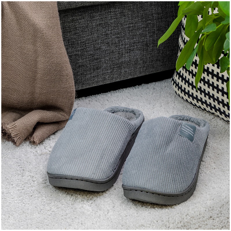 Warme Pantoffeln (Grau)
