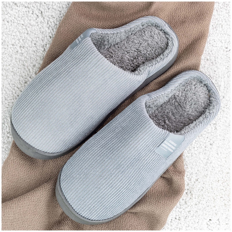 Warme Pantoffeln (Grau)