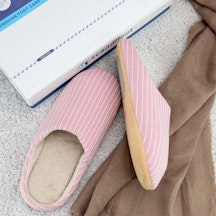 Gestreifte Pantoffeln (Rosa)