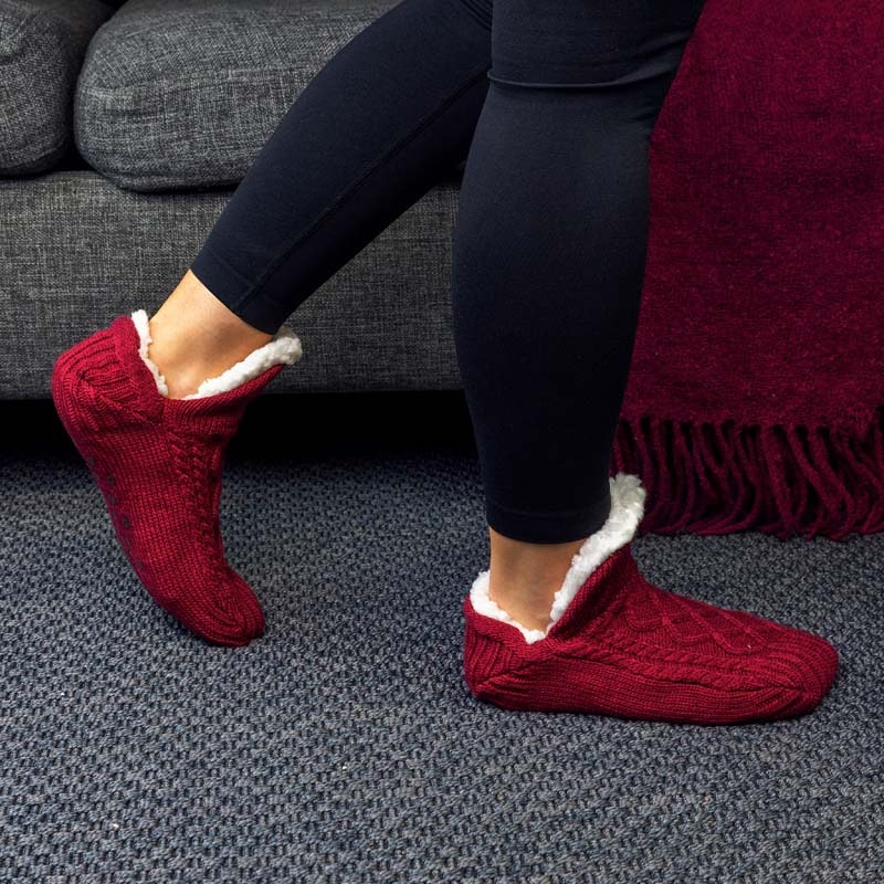 Pantoffelsocken (Rot)