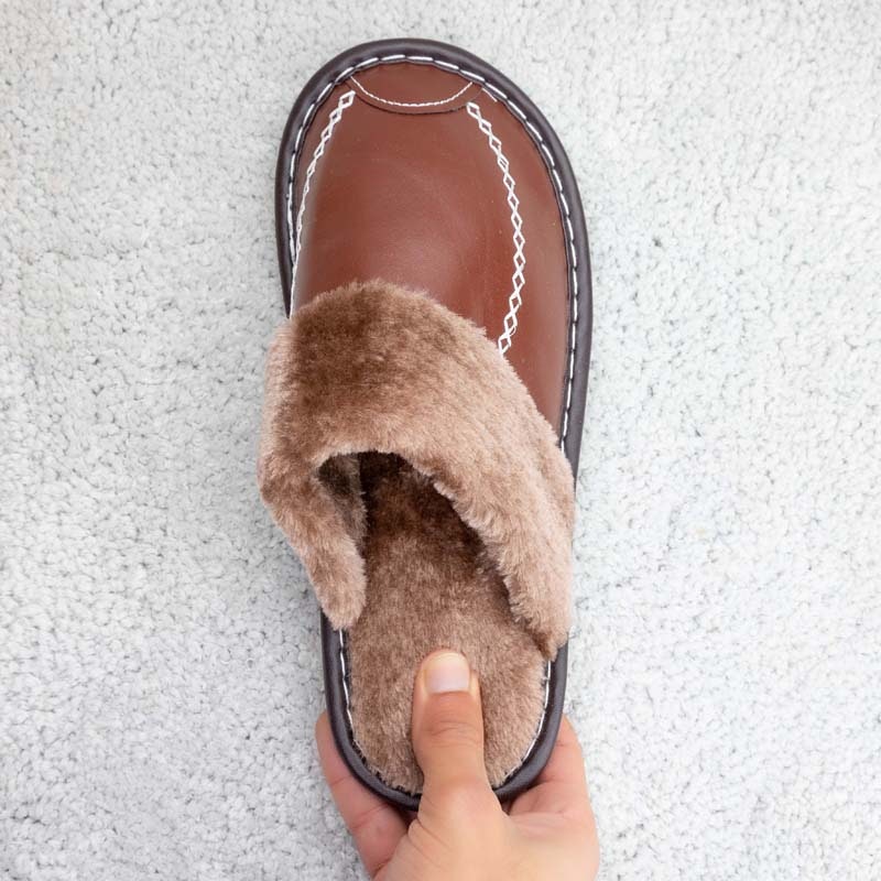 Warme Schuhe für Innenräume (Braun)