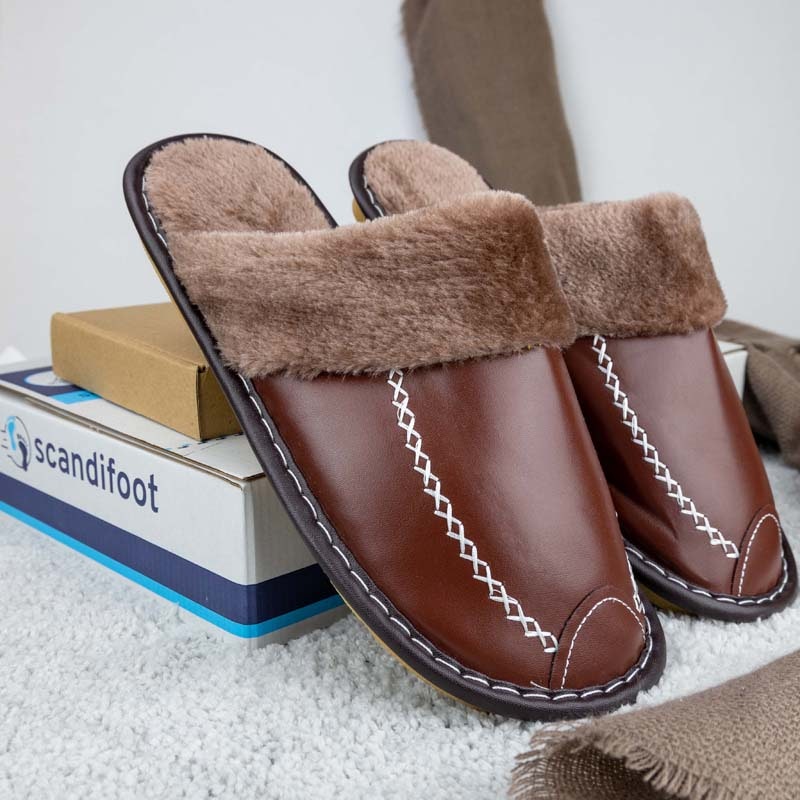 Warme Schuhe für Innenräume (Braun)