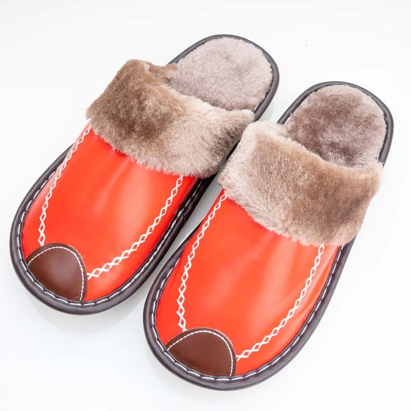Warme Schuhe für Innenräume (Rot)
