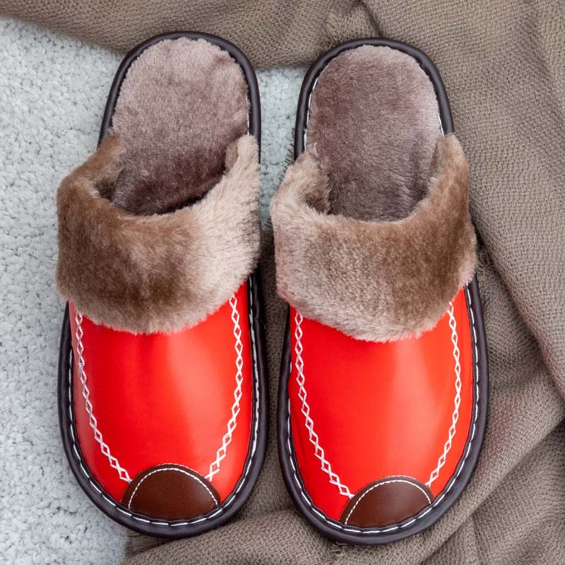 Warme Schuhe für Innenräume (Rot)