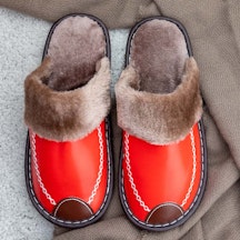 Warme Schuhe für Innenräume (Rot)