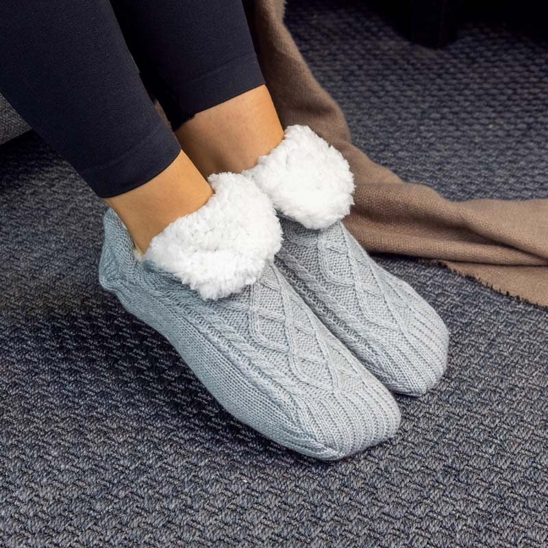 Pantoffelsocken (Grau)