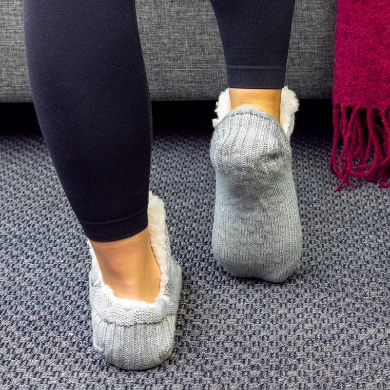Pantoffelsocken (Grau)