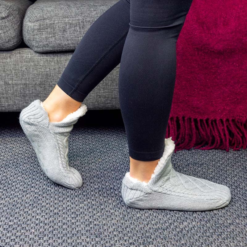 Pantoffelsocken (Grau)