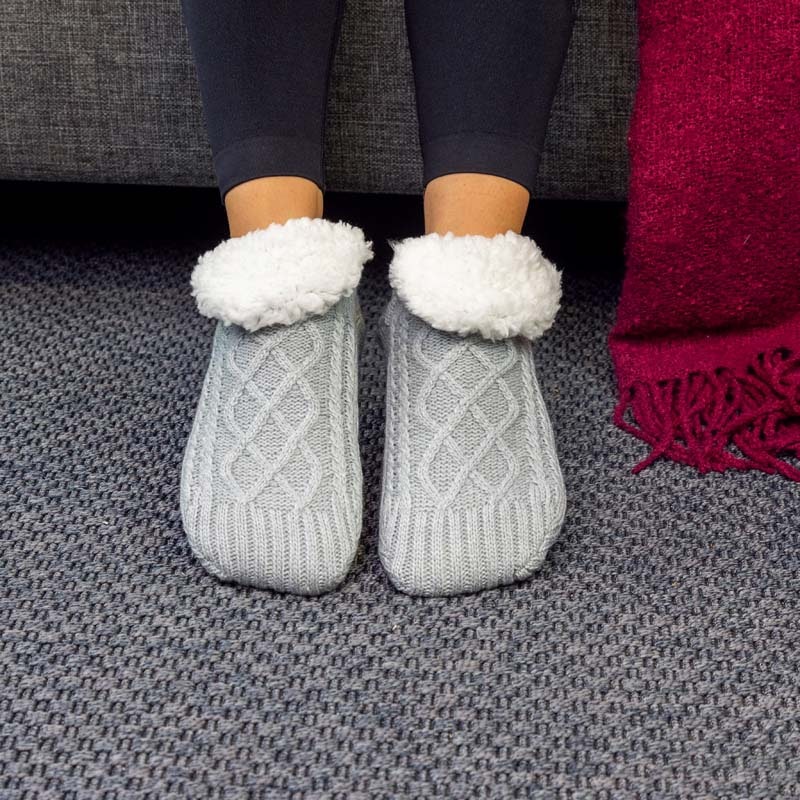 Pantoffelsocken (Grau)