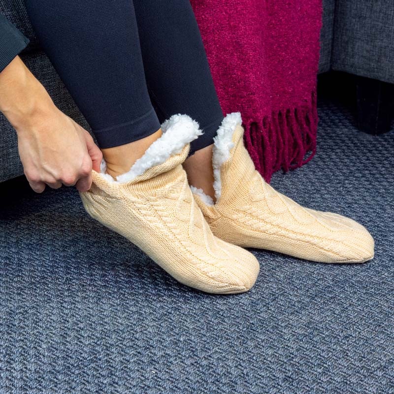 Pantoffelsocken (Beige)