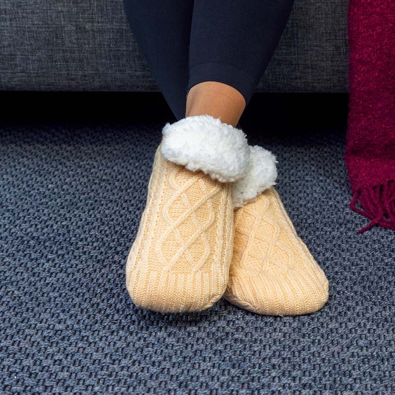 Pantoffelsocken (Beige)