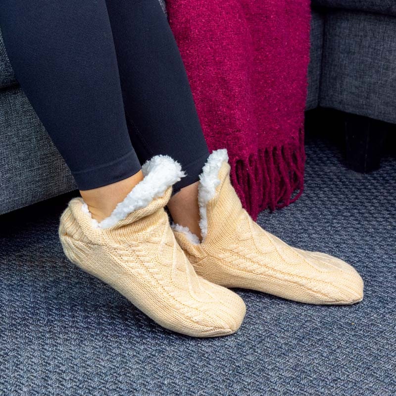 Pantoffelsocken (Beige)