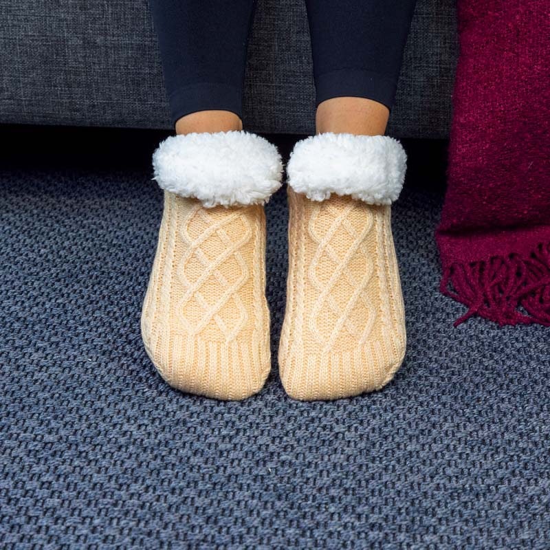 Pantoffelsocken (Beige)