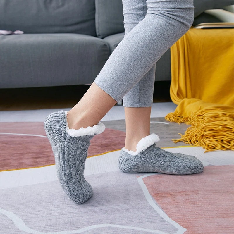 Pantoffelsocken (Grau)