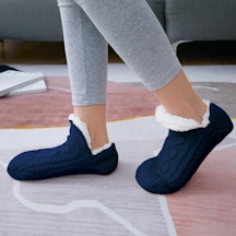 Pantoffelsocken (Blau)