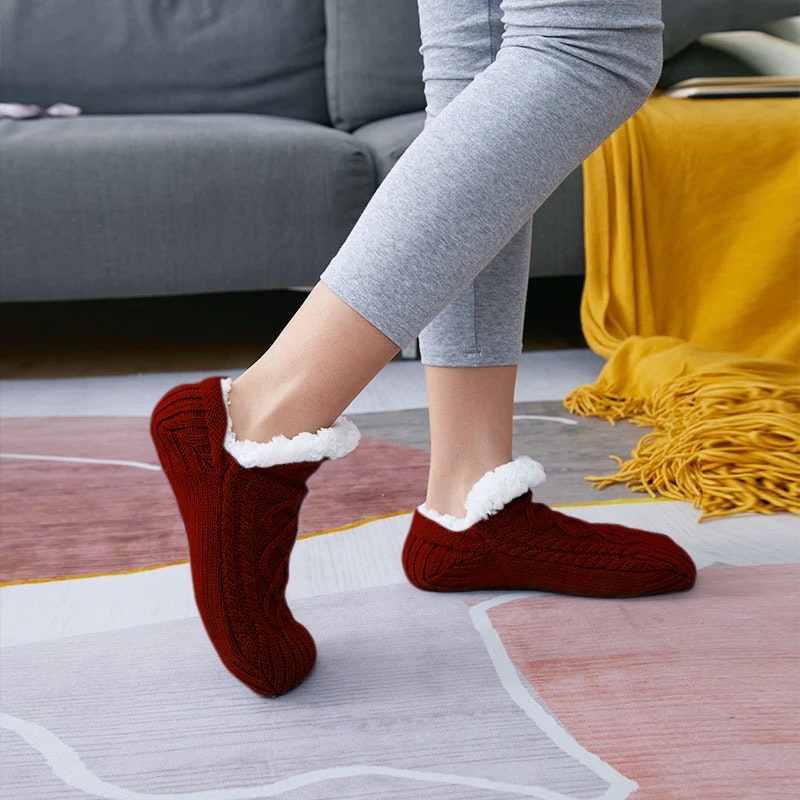 Pantoffelsocken (Rot)