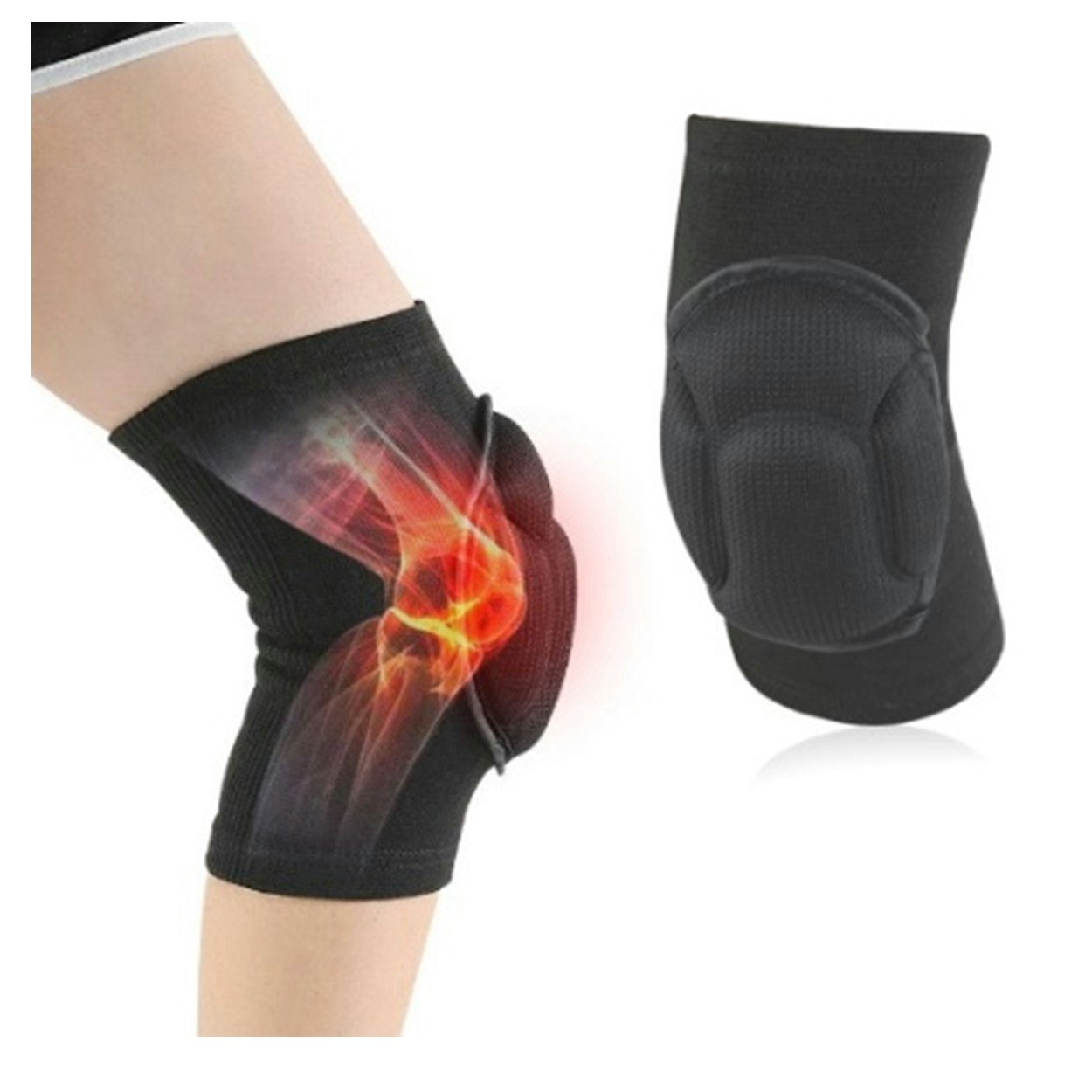 Kniebandage (stoßdämpfendes Gel)
