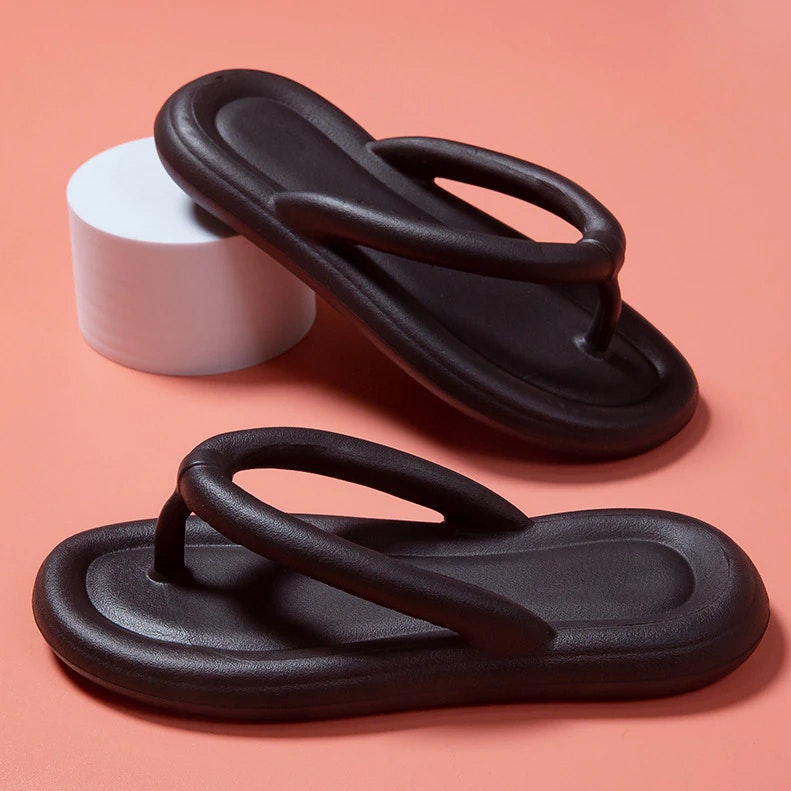 Weiche Flip-Flops (Schwarz)