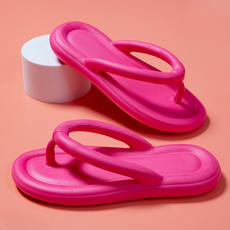 Stoßdämpfende Flip-Flops (Rosa)
