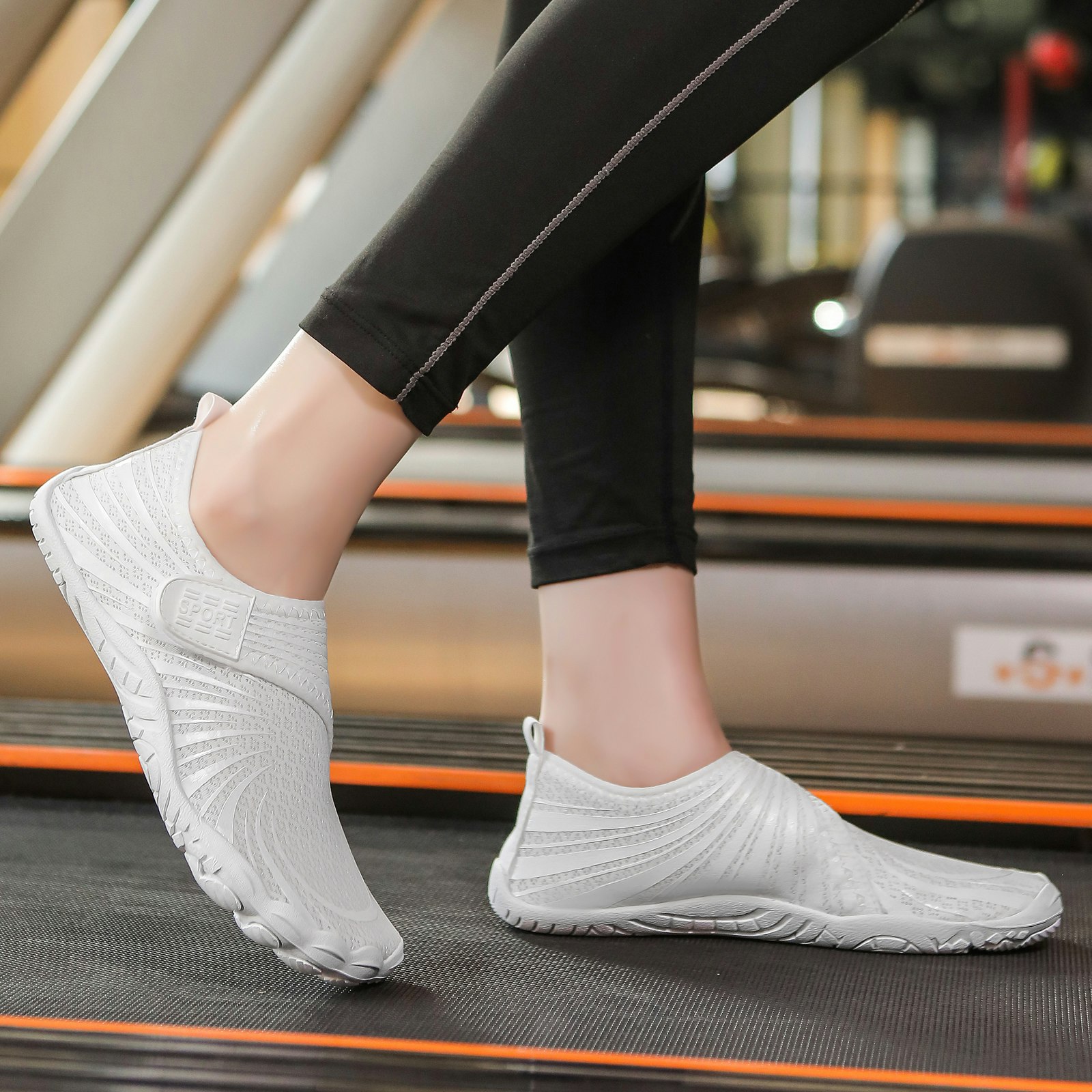 Barfußschuhe mit Klettverschluss (Weiß)