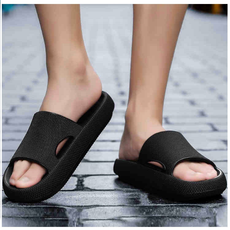 Stoßdämpfende Pantoffeln (Schwarz)