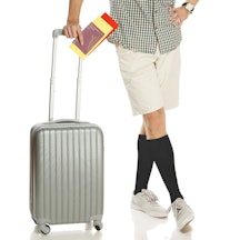 Kompressionsstrümpfe für den Flug (Schwarz)