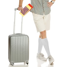 Kompressionsstrümpfe für die Flugreise (Weiß)