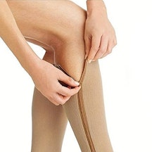 Kompressionsstrümpfe mit Reißverschluss (Beige)