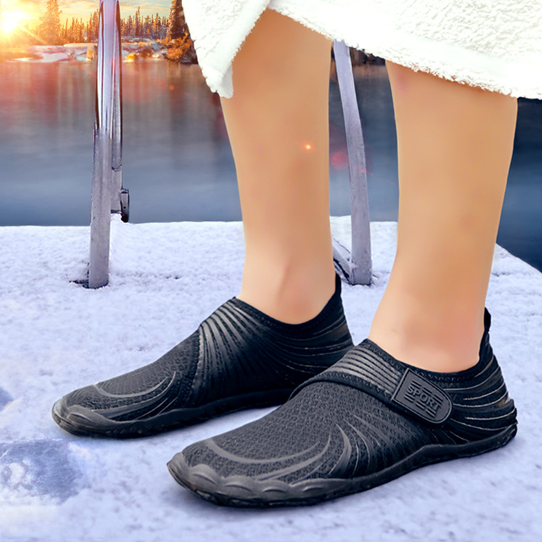 Barfußschuhe zum Baden im Winter (Schwarz)