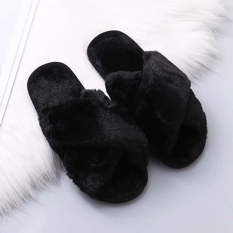 Weiche Pantoffeln (Schwarz)