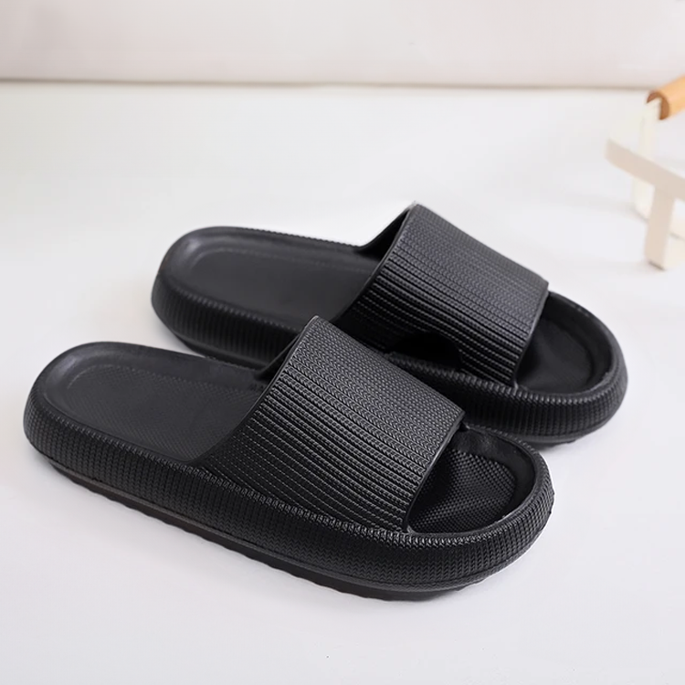Stoßdämpfende Pantoffeln (Schwarz)