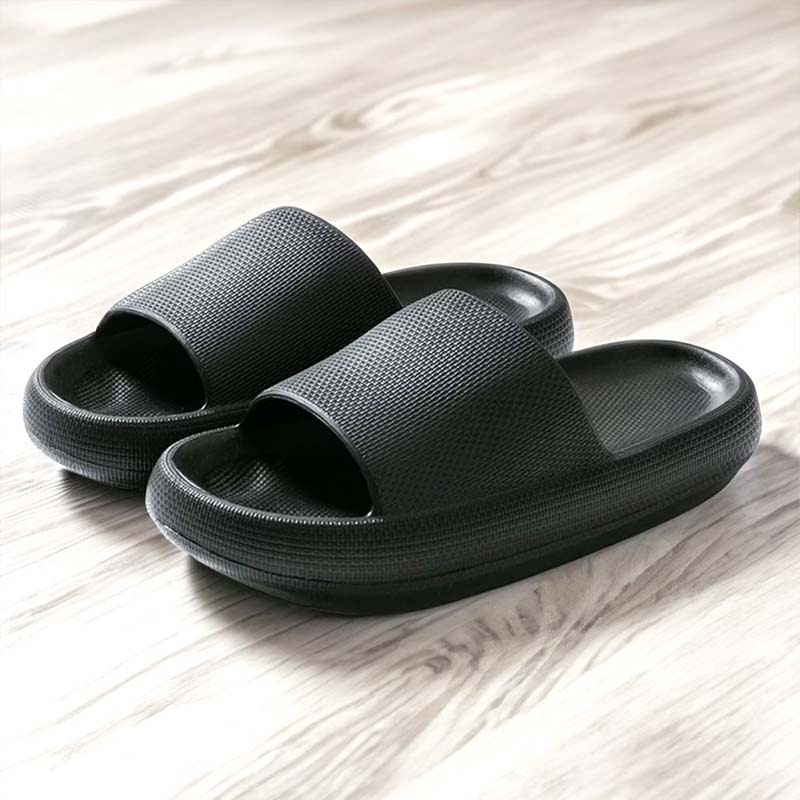 Stoßdämpfende Pantoffeln (Schwarz)