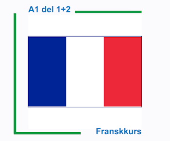 Franskkurs nybegynner del 1+2 av 4 (Nivå A1)
