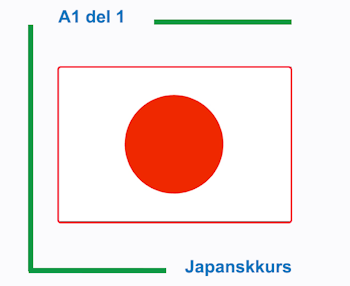 Japanskkurs nybegynner del 1 av 6 (Nivå A1)