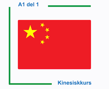 Kinesiskkurs nybegynner del 1 av 6 (Nivå A1)