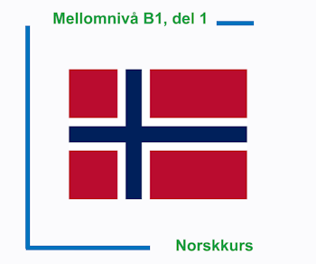 Norskkurs Mellomnivå del 1 (Nivå B1)