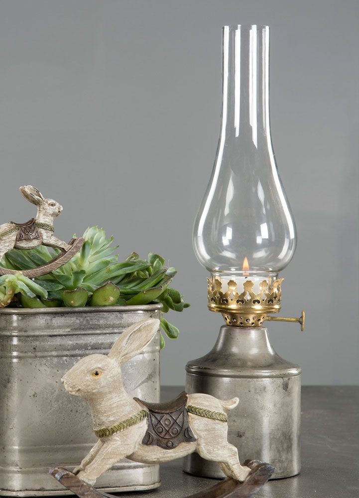 Fotogenlampa för värmeljus, rusty 35 cm