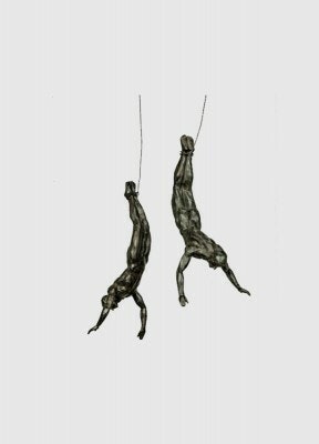 Gymnast, hängande