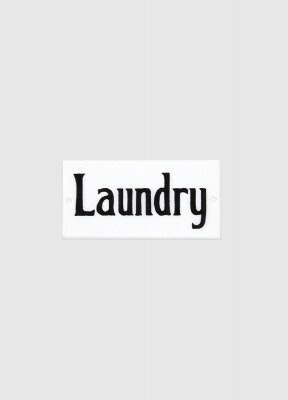 Emaljskylt, Laundry
