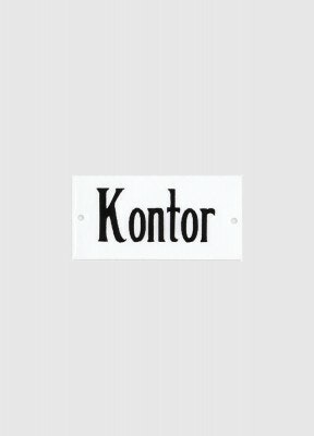 Emaljskylt, Kontor