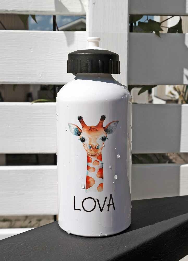 Personlig vattenflaska, giraff