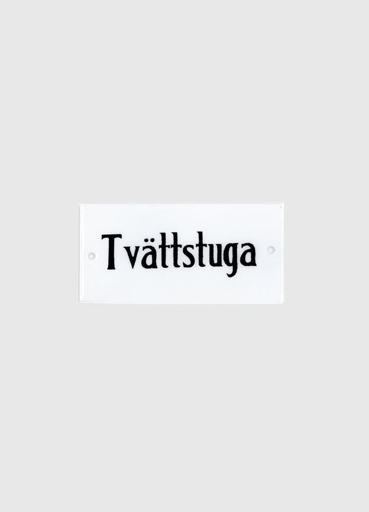 Emaljskylt, Tvättstuga