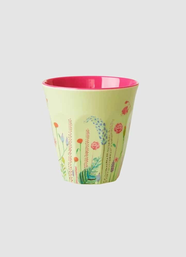Rice Medium Summer flowers - Mugg Melamin