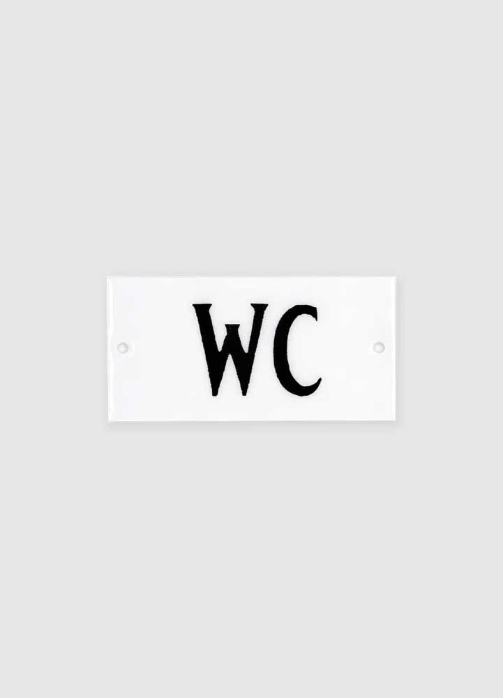 Emaljskylt, WC