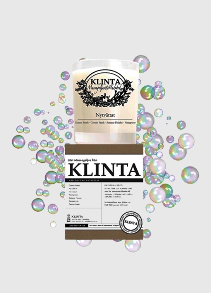 Lilla Klinta Ljuset Nytvättat brinntid 18h