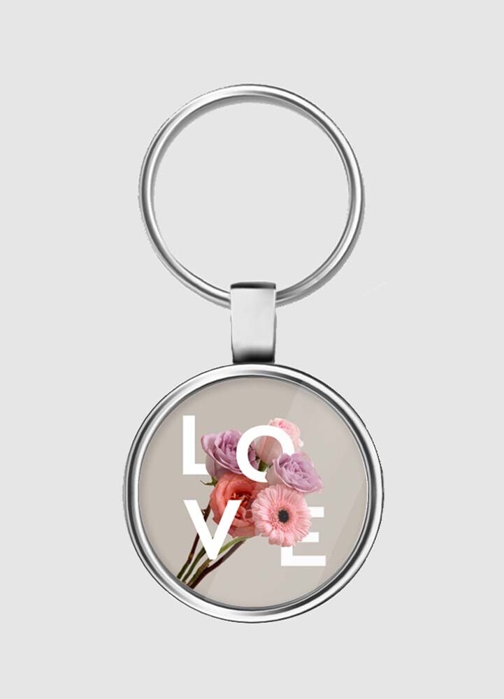 Nyckelring, Love med blommor