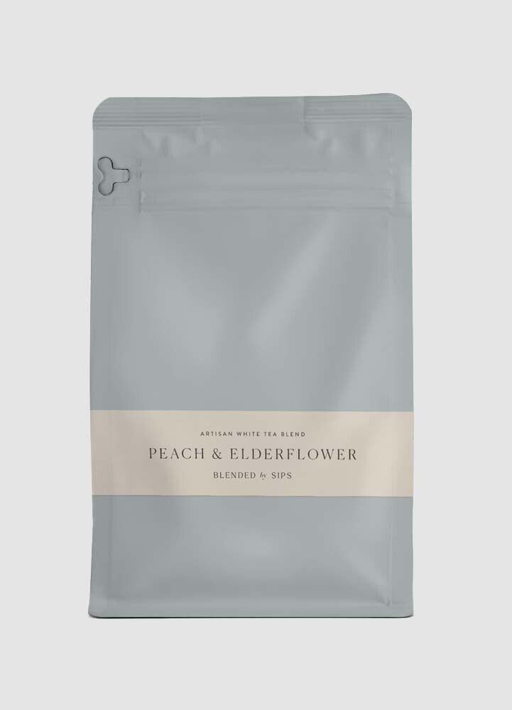 Sips Vitt te Peach & Elderflower 30g